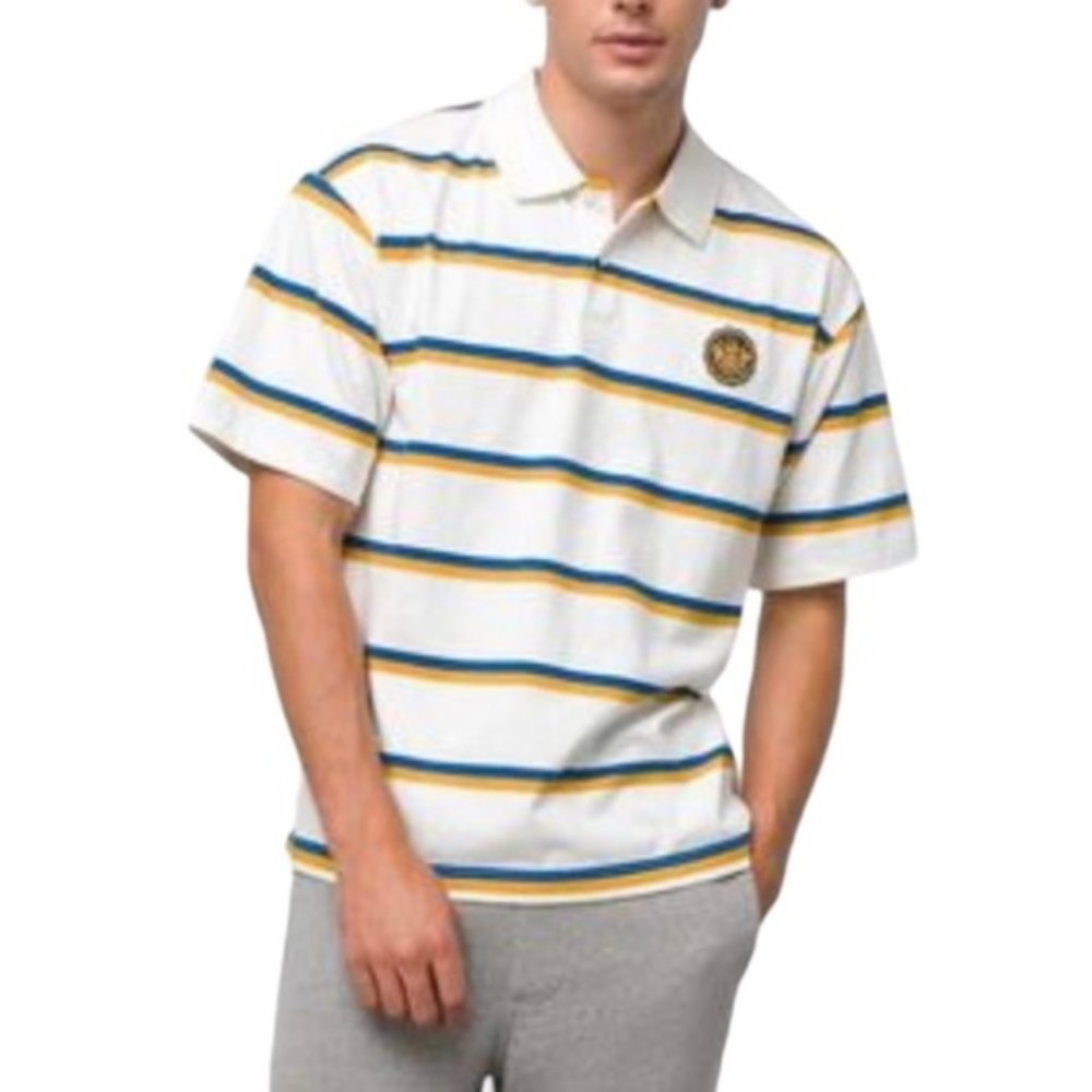 VANS x Slack & Field Sealed Shirt Ash Heather Polo White Men’s Size VN0007S1RKZ